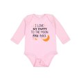 thumbnail image 1 of Inktastic I Love My Pappy to the Moon and Back Boys or Girls Long Sleeve Baby Bodysuit, 1 of 5