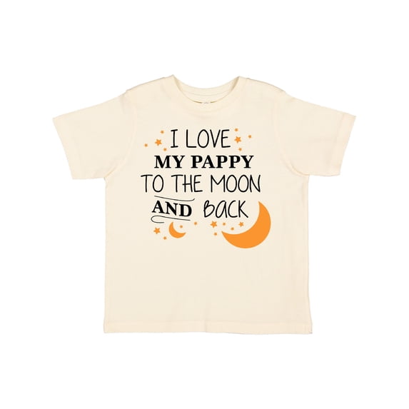 Inktastic I Love My Pappy to the Moon and Back Boys or Girls Toddler T-Shirt