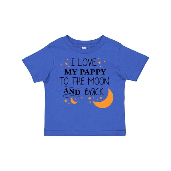 Inktastic I Love My Pappy to the Moon and Back Boys or Girls Toddler T-Shirt