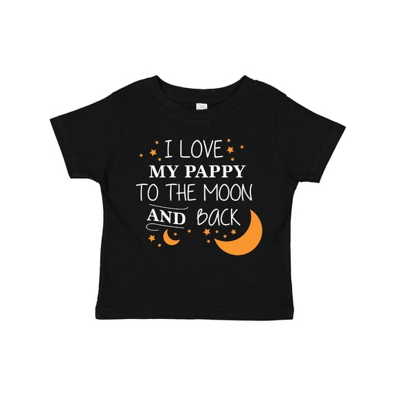 Inktastic I Love My Pappy to the Moon and Back Boys or Girls Toddler T-Shirt