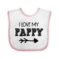 Inktastic I Love My Pappy with Arrow Boys or Girls Baby Bib