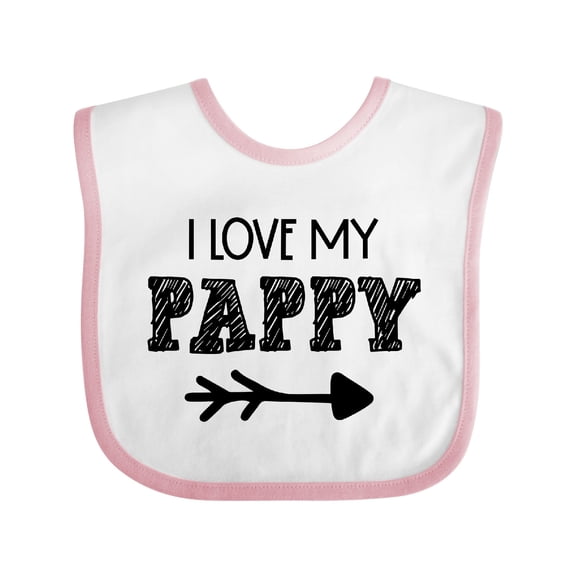 Inktastic I Love My Pappy with Arrow Boys or Girls Baby Bib