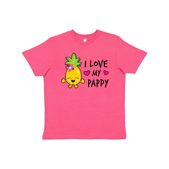 Inktastic I Love My Pappy with Pineapple Youth T-Shirt