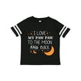 thumbnail image 1 of Inktastic I Love My Paw Paw To The Moon and Back Boys or Girls Toddler T-Shirt, 1 of 5