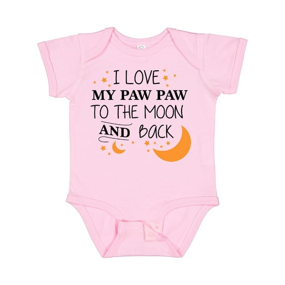 Inktastic I Love My Paw Paw to the Moon and Back Boys or Girls Baby Bodysuit