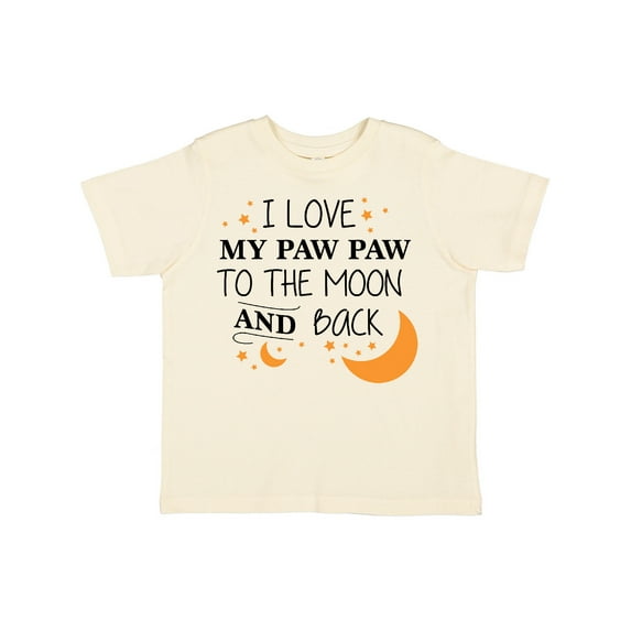 Inktastic I Love My Paw Paw to the Moon and Back Boys or Girls Toddler T-Shirt