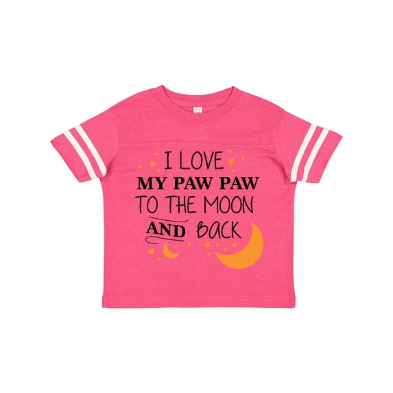 Inktastic I Love My Paw Paw to the Moon and Back Boys or Girls Toddler T-Shirt