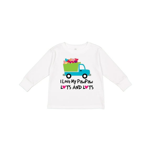 Inktastic I Love My Pawpaw Boys or Girls Long Sleeve Toddler T-Shirt