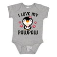 thumbnail image 1 of Inktastic I Love My Pawpaw with Cute Penguin and Hearts Girls Baby Bodysuit, 1 of 5