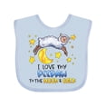 thumbnail image 1 of Inktastic I Love My Peepaw to the Moon and Back Cute Sheep Boys or Girls Baby Bib, 1 of 4
