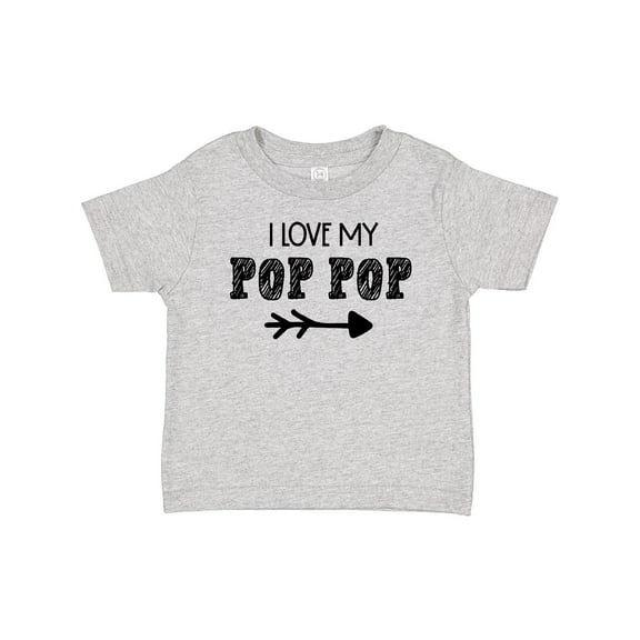 Inktastic I Love My Pop Pop with Arrow Boys or Girls Baby T-Shirt
