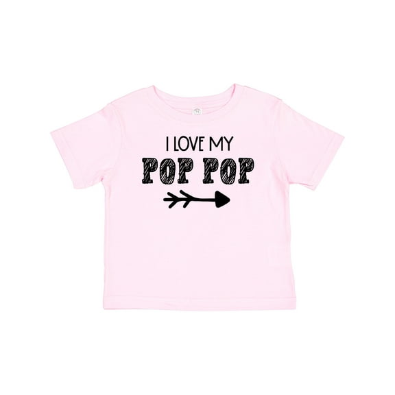 Inktastic I Love My Pop Pop with Arrow Boys or Girls Baby T-Shirt