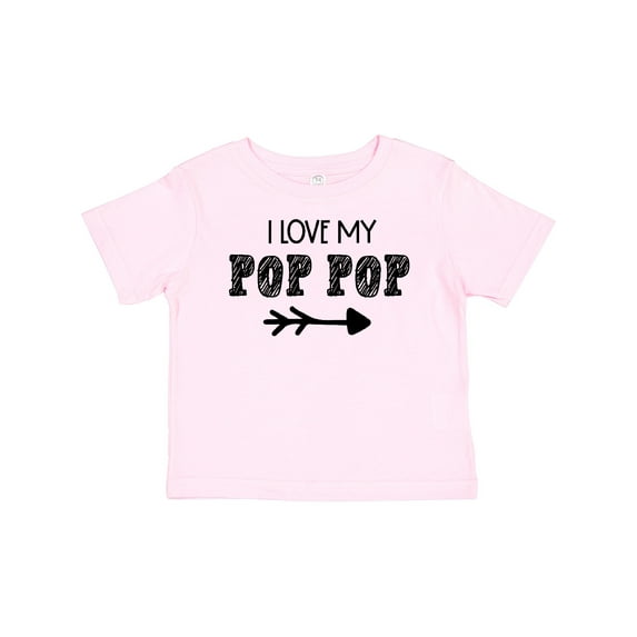 Inktastic I Love My Pop Pop with Arrow Boys or Girls Baby T-Shirt