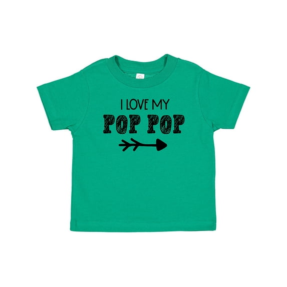 Inktastic I Love My Pop Pop with Arrow Boys or Girls Baby T-Shirt