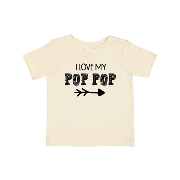 Inktastic I Love My Pop Pop with Arrow Boys or Girls Baby T-Shirt