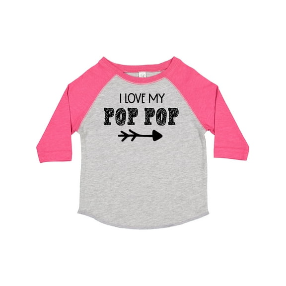 Inktastic I Love My Pop Pop with Arrow Boys or Girls Toddler T-Shirt