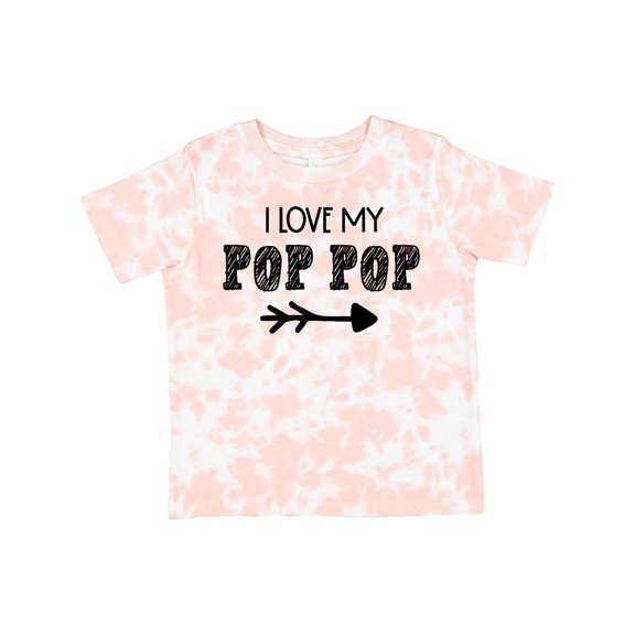 Inktastic I Love My Pop Pop with Arrow Boys or Girls Toddler T-Shirt