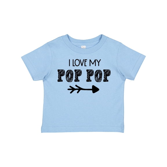 Inktastic I Love My Pop Pop with Arrow Boys or Girls Toddler T-Shirt