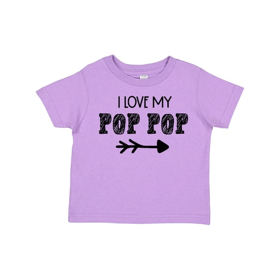Inktastic I Love My Pop Pop with Arrow Boys or Girls Toddler T-Shirt