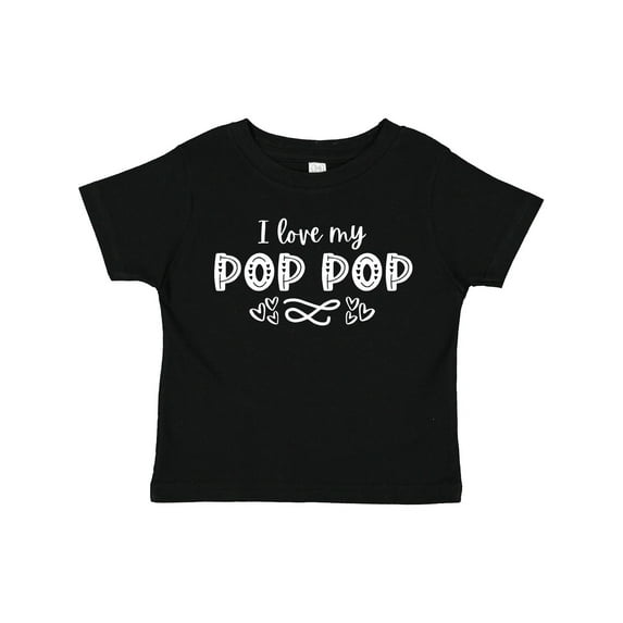 Inktastic I Love My Pop Pop with Hearts Boys or Girls Toddler T-Shirt