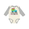 thumbnail image 1 of Inktastic I Love My PopPop Boys Long Sleeve Baby Bodysuit, 1 of 5