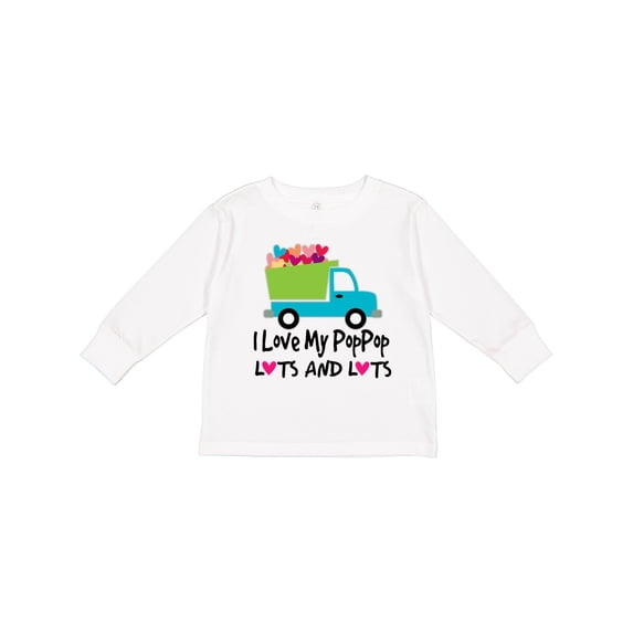 Inktastic I Love My Poppop Boys Long Sleeve Toddler T-Shirt