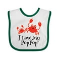 thumbnail image 1 of Inktastic I Love My Poppop Grandchild Boys or Girls Baby Bib, 1 of 4