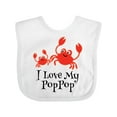 thumbnail image 1 of Inktastic I Love My Poppop Grandchild Boys or Girls Baby Bib, 1 of 4