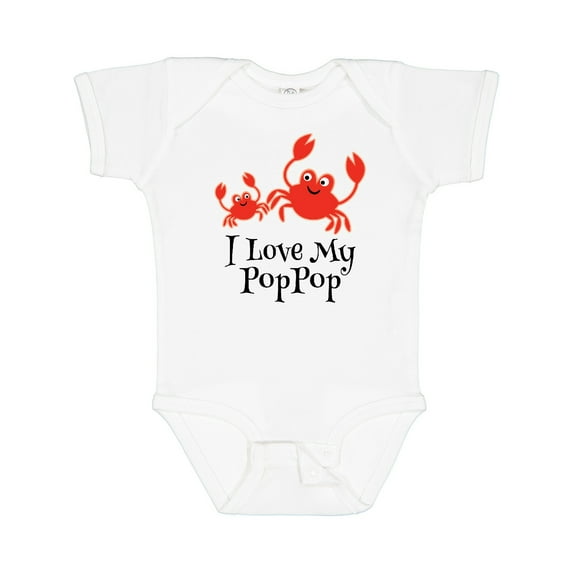 Inktastic I Love My Poppop Grandchild Boys or Girls Baby Bodysuit