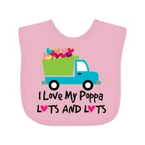 Inktastic I Love My Poppa Boys or Girls Baby Bib