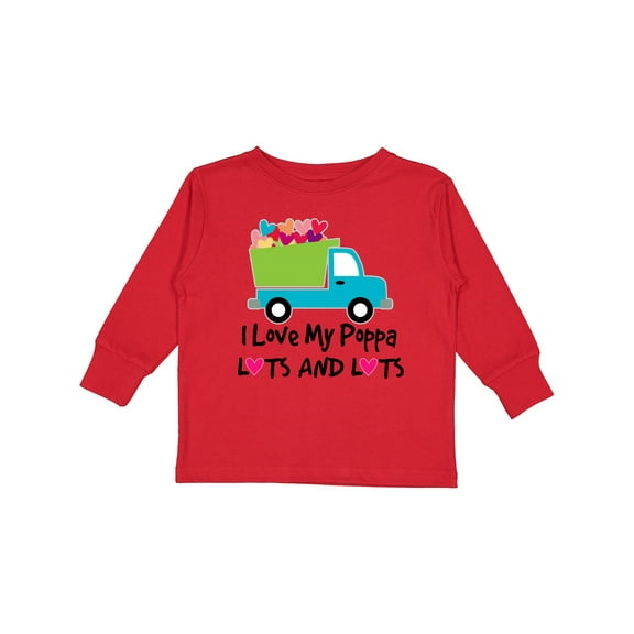 Inktastic I Love My Poppa Boys or Girls Long Sleeve Toddler T-Shirt