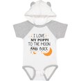 thumbnail image 1 of Inktastic I Love My Poppi to the Moon and Back Boys or Girls Baby Bodysuit, 1 of 5
