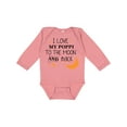 thumbnail image 1 of Inktastic I Love My Poppi to the Moon and Back Boys or Girls Long Sleeve Baby Bodysuit, 1 of 5