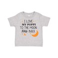 thumbnail image 1 of Inktastic I Love My Poppi to the Moon and Back Boys or Girls Toddler T-Shirt, 1 of 5