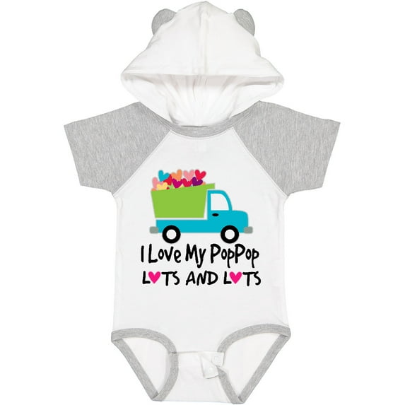 Inktastic I Love My Poppop Boys Baby Bodysuit