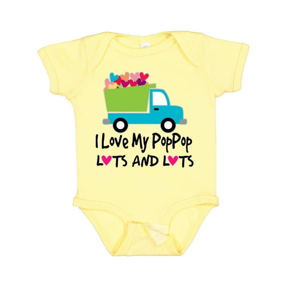 Inktastic I Love My Poppop Boys Baby Bodysuit