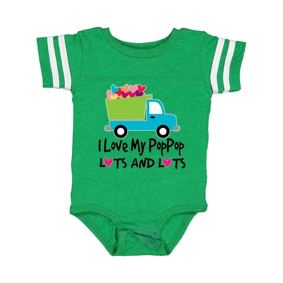 Inktastic I Love My Poppop Boys Baby Bodysuit