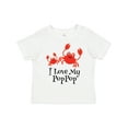 thumbnail image 1 of Inktastic I Love My Poppop Grandchild Boys or Girls Toddler T-Shirt, 1 of 5