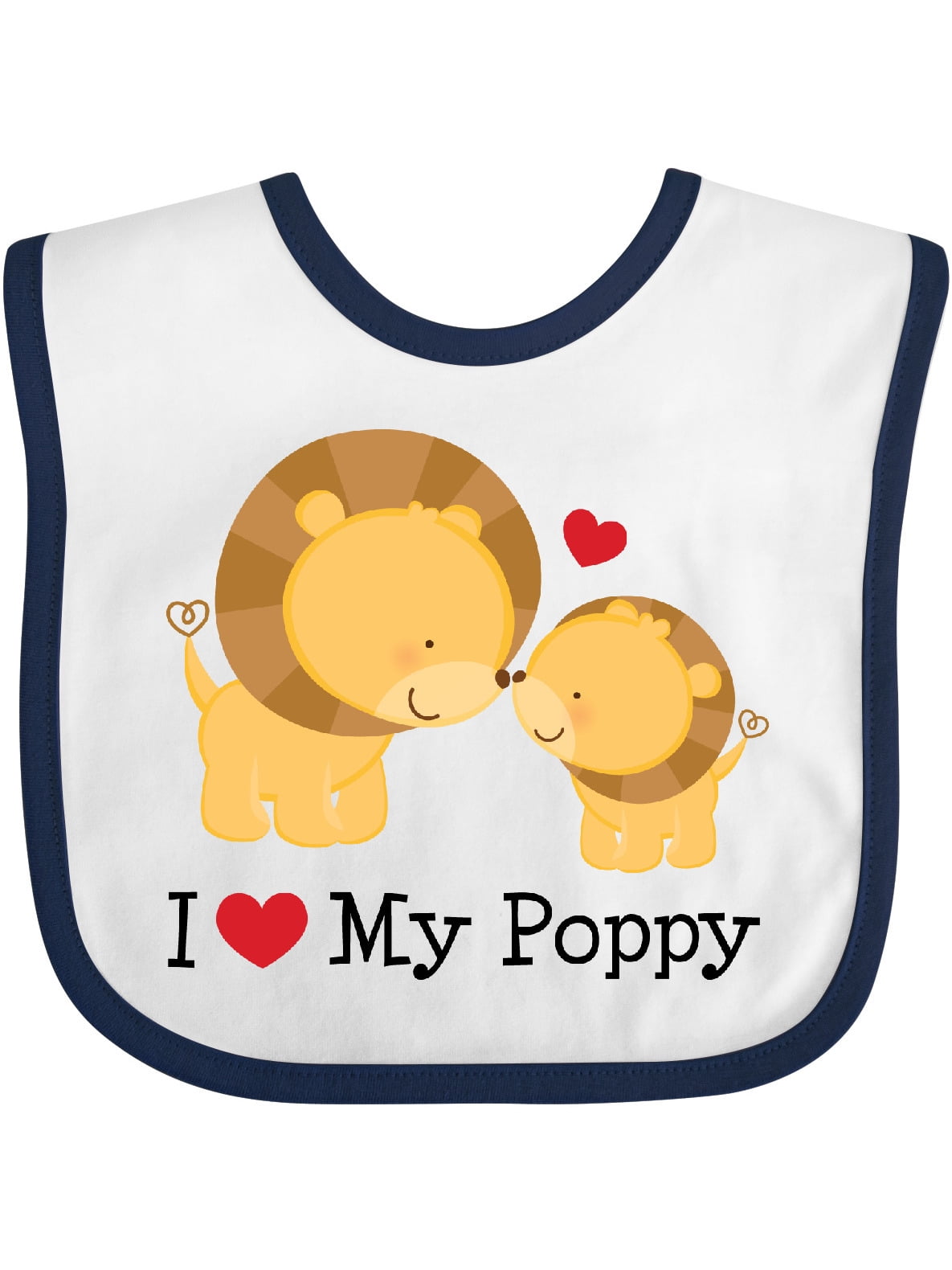 Inktastic I Love My Grandpa In Black Chalk Heart Boys Or Girls Baby Bib - Foto 4