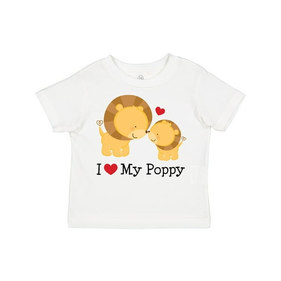 Inktastic I Love My Poppy Grandpa Boys or Girls Toddler T-Shirt
