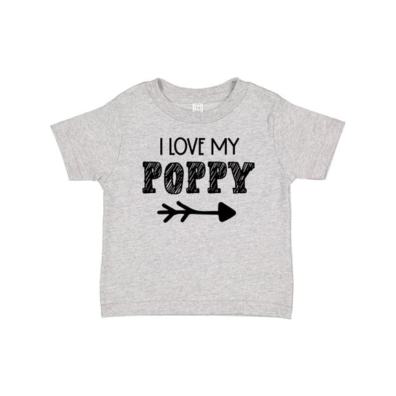 Inktastic I Love My Poppy with Arrow Boys or Girls Baby T-Shirt