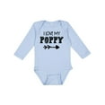 thumbnail image 1 of Inktastic I Love My Poppy with Arrow Boys or Girls Long Sleeve Baby Bodysuit, 1 of 5