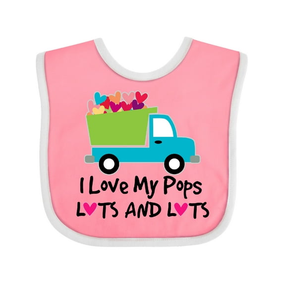 Inktastic I Love My Pops Boys or Girls Baby Bib