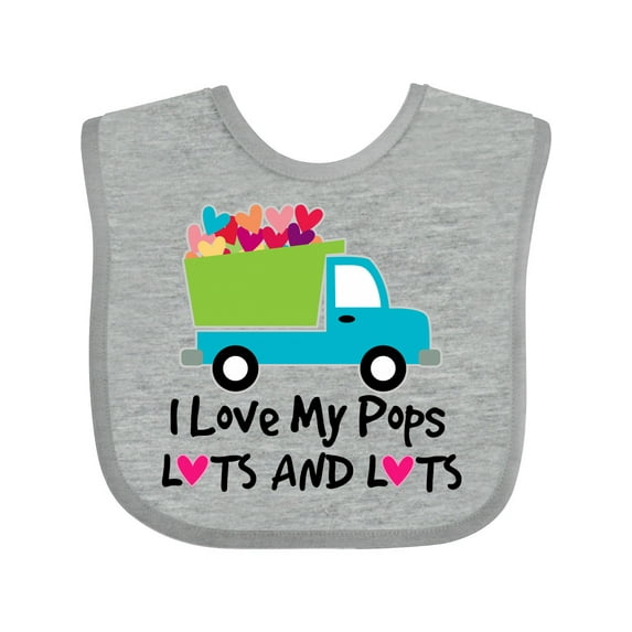 Inktastic I Love My Pops Boys or Girls Baby Bib
