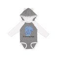 thumbnail image 1 of Inktastic I Love My Pops Elephant Blue Boys Long Sleeve Baby Bodysuit, 1 of 5