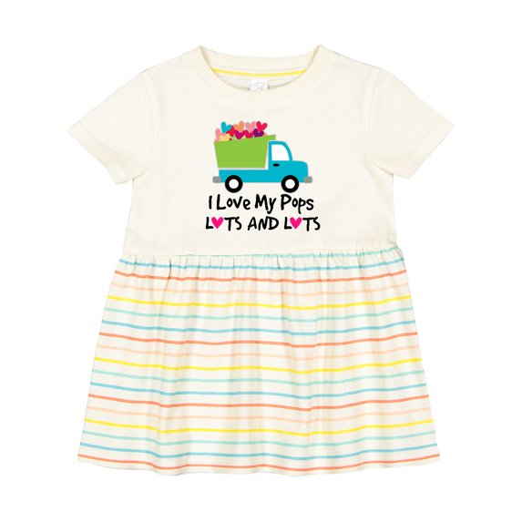 Inktastic I Love My Pops Girls Baby Dress