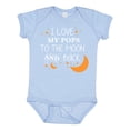 thumbnail image 1 of Inktastic I Love My Pops to the Moon and Back Boys or Girls Baby Bodysuit, 1 of 5