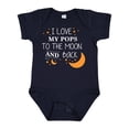 thumbnail image 1 of Inktastic I Love My Pops to the Moon and Back Boys or Girls Baby Bodysuit, 1 of 5