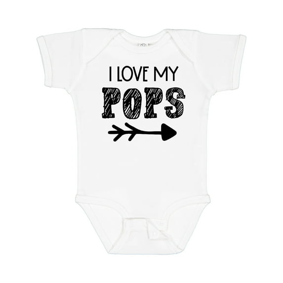Inktastic I Love My Pops with Arrow Boys or Girls Baby Bodysuit