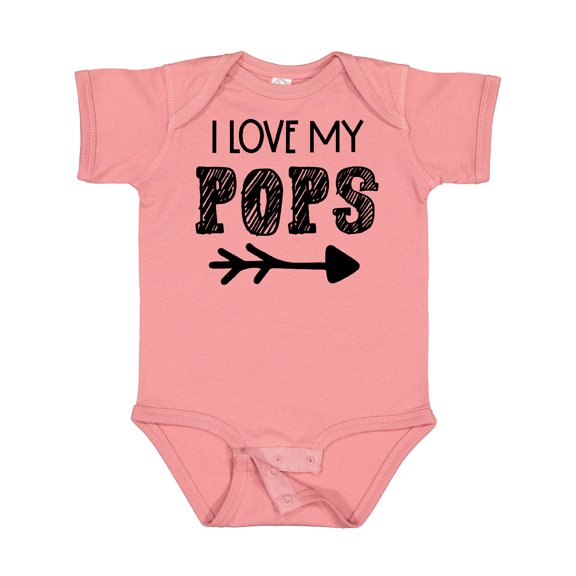 Inktastic I Love My Pops with Arrow Boys or Girls Baby Bodysuit